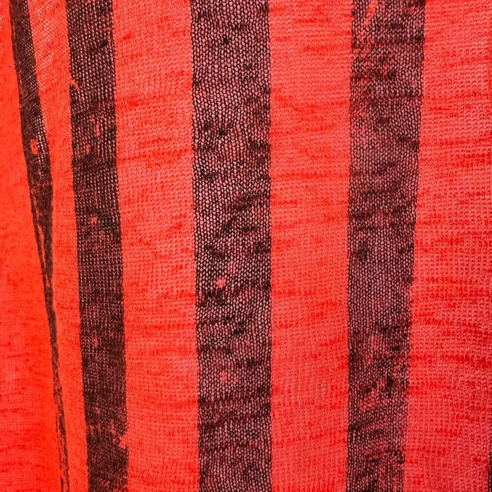 American Flag Sheer Red Tank Top Womens Graphic Print Patriotic USA Med - Picture 4 of 9